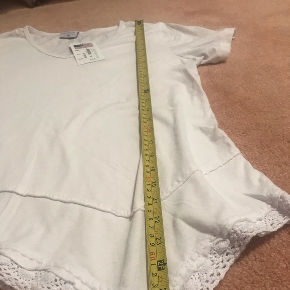Color Me Cotton white top (made in USA ) - Picture 14 of 16